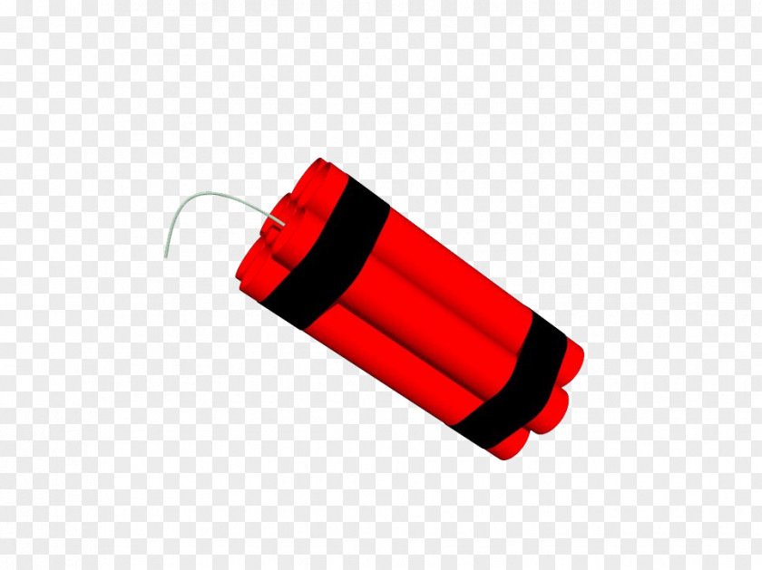 Hand Painted Red Explosives PNG