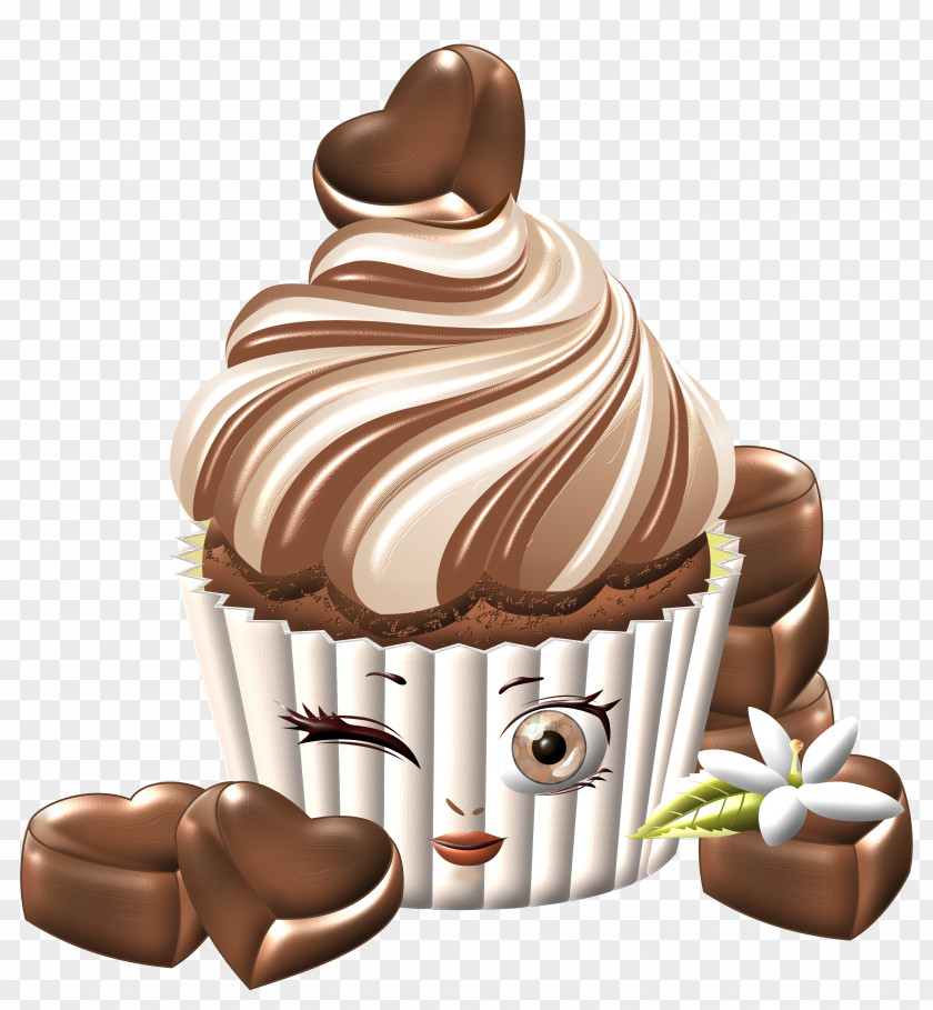 Ice Cream Cupcake Chocolate Tart Frosting & Icing PNG