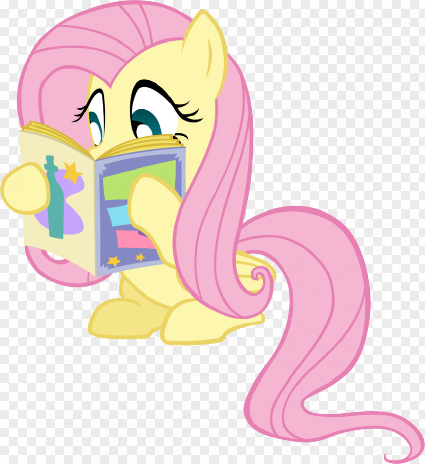 Reading Vector Fluttershy My Little Pony Rainbow Dash Horse PNG