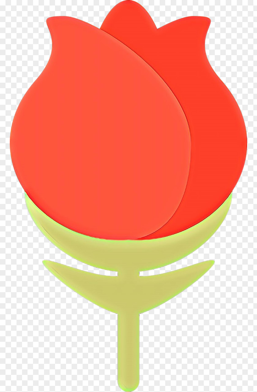 Tulip Plant Red Background PNG
