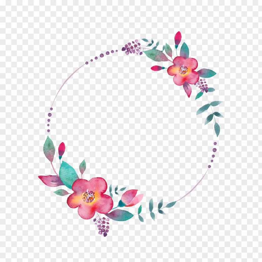 FLORAL CIRCLE Watercolor Painting YouTube PNG