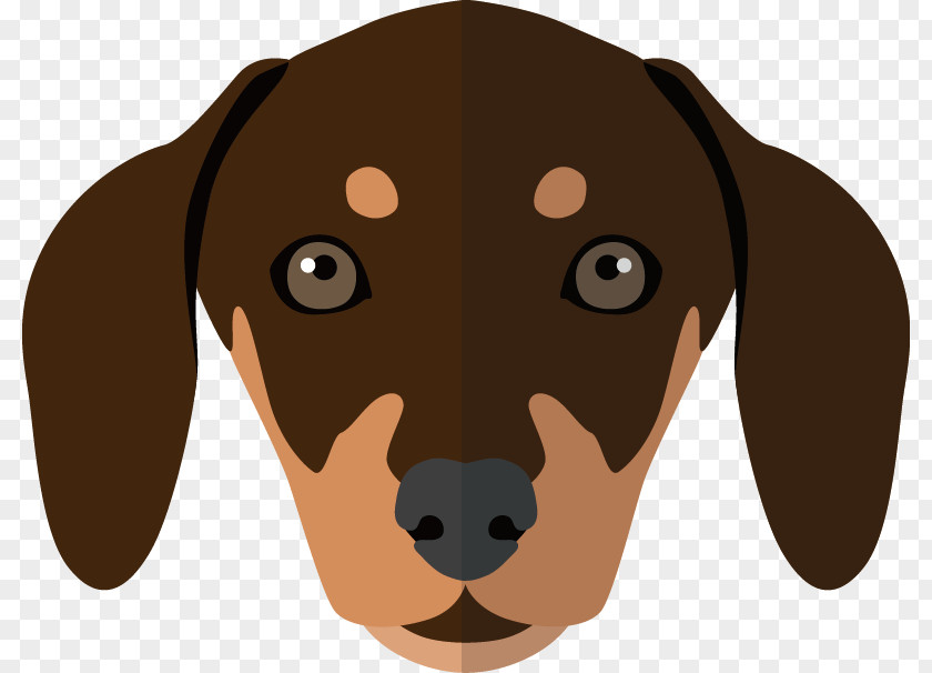 Hand-painted Dachshund Avatar Basset Hound Puppy Dog Breed PNG