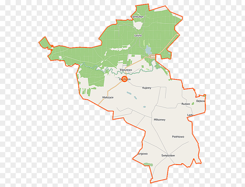 Map Plan Piotrkowo, Kuyavian-Pomeranian Voivodeship Elgiszewo Rudaw Miliszewy Morgowo PNG