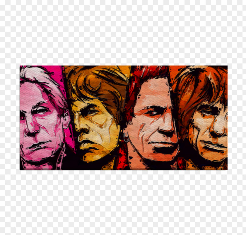 Modern Art The Rolling Stones Poster Pop PNG