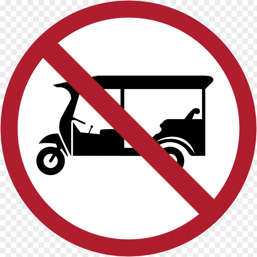 Prohibition Of Vehicles Sign Door Hanger Clip Art PNG