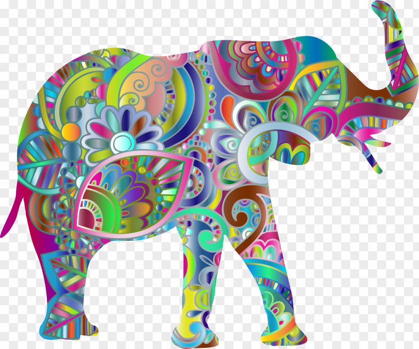 Elaphant Filigree Clip Art Indian Elephant Openclipart Visual Arts PNG