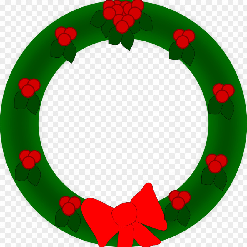 Festive Cliparts Christmas Wreath Clip Art PNG