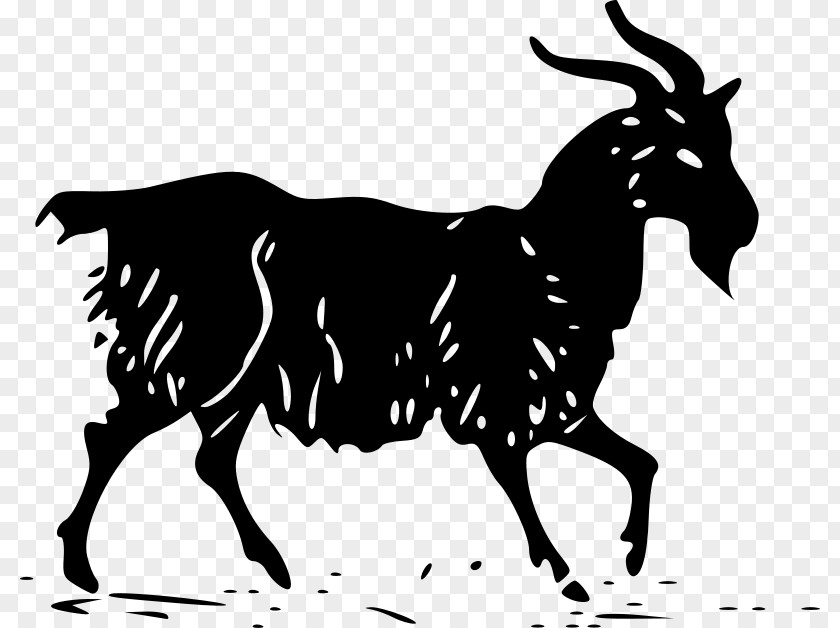 Goat Iberian Ibex Silhouette Clip Art PNG