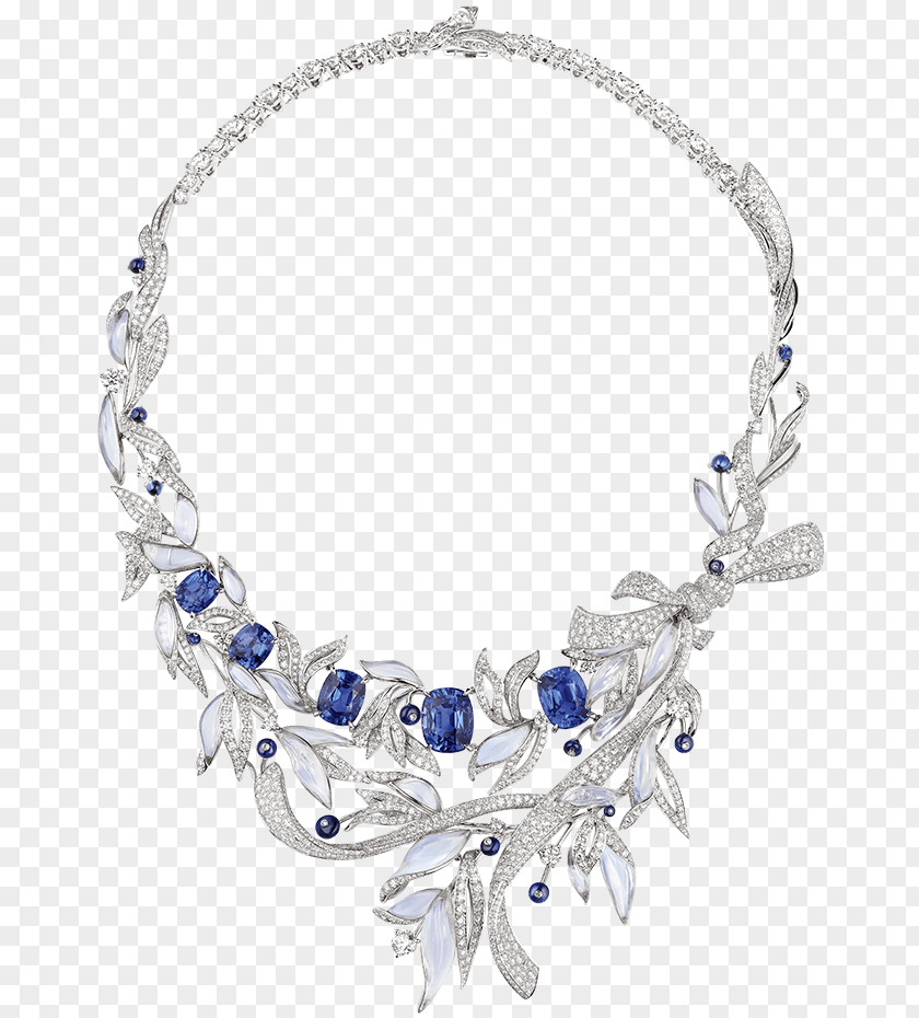 Necklace Chaumet Jewellery Sapphire Gemstone PNG