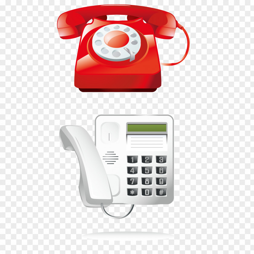 Red White Phone Creatives HTC Desire HD Telephone Clip Art PNG