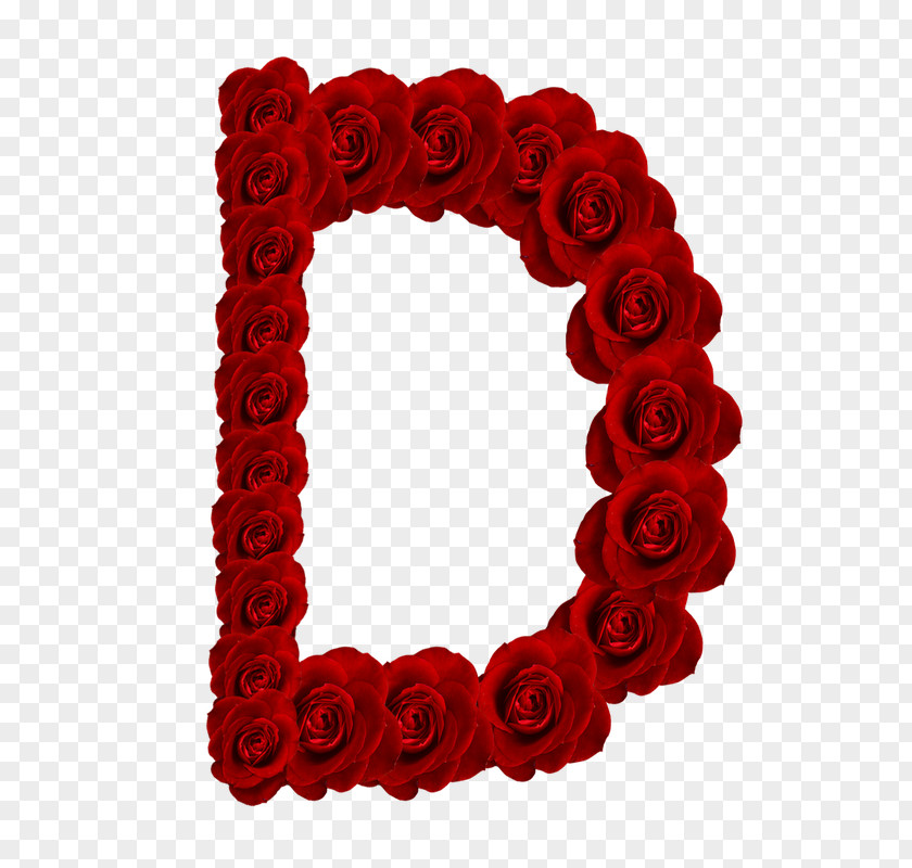 Rose Letter Alphabet K PNG