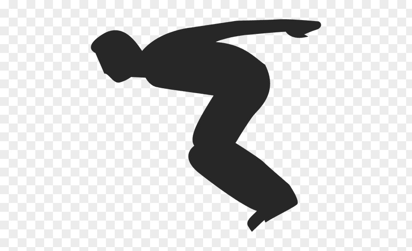 Silhouette Jumping Parkour Vault PNG