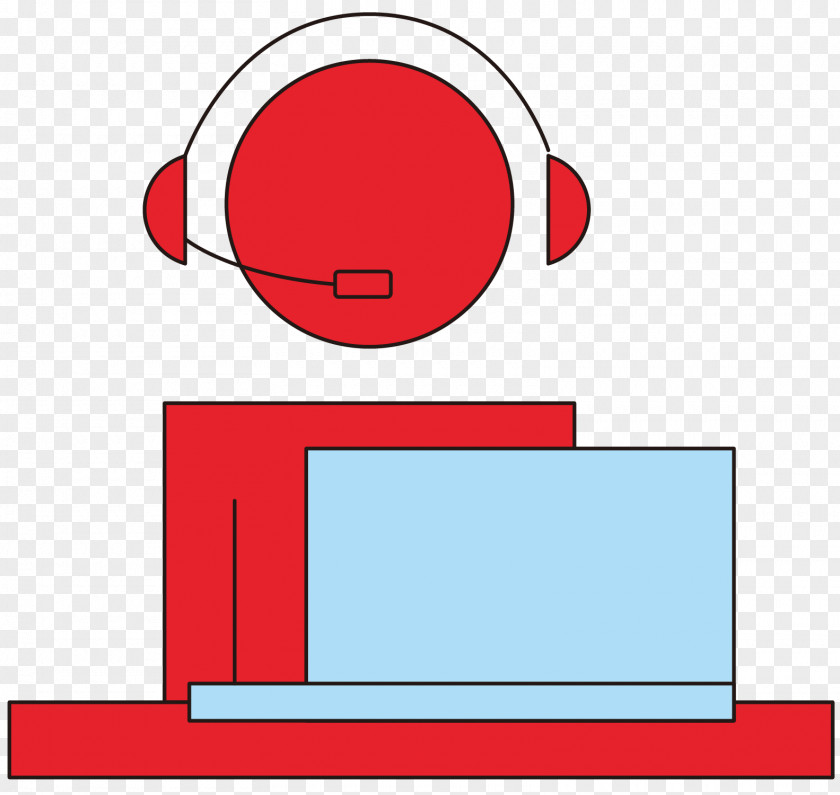 Vector Cartoon Red Customer Service Computer To Answer Questions PNG