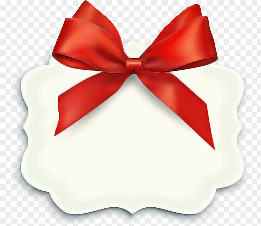 White Red Ribbon PNG