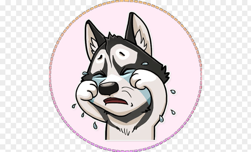 Cat Siberian Husky Dog Breed Whiskers Sticker PNG