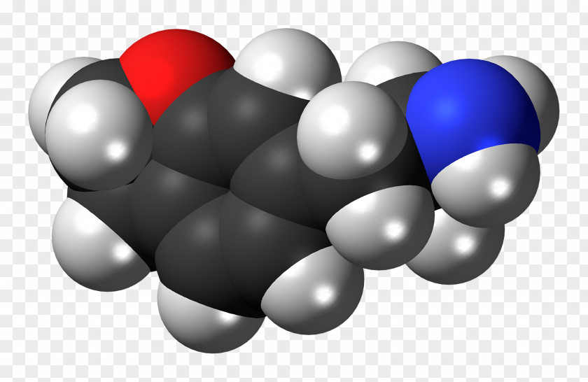 Chemical Molecules 3,4-Methylenedioxyamphetamine Space-filling Model Molecule MDMA Psychedelic Drug PNG