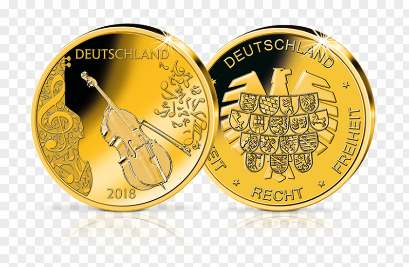 Coin Gold Silver Double Bass PNG