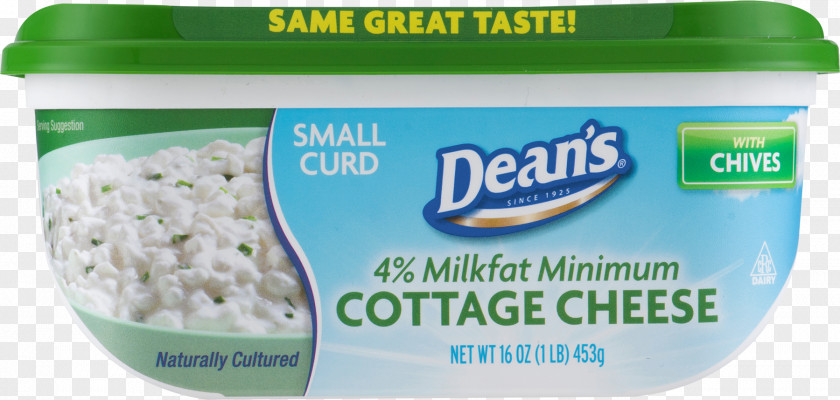 Milk Cottage Cheese Curd Chives Butterfat PNG