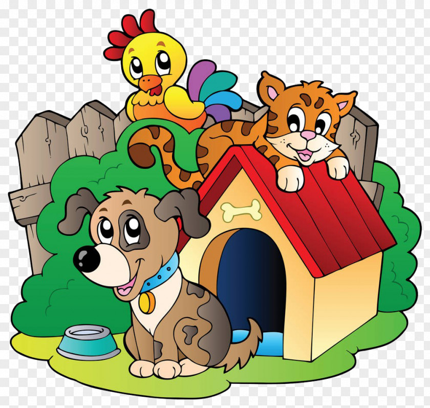 Animal House Rescue Dog Cat Shelter Clip Art PNG