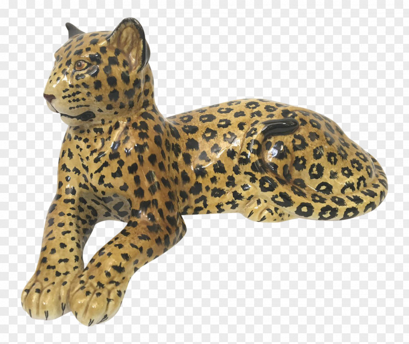 Cheetah Leopard Ceramic Figurine Felidae PNG