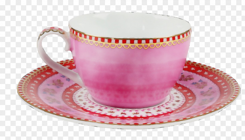 Dishware Porcelain Cup Teacup Pink Drinkware Tableware PNG
