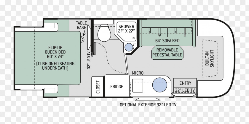 Attic Floor Plan Thor Motor Coach GMC Motorhome Car Campervans PNG