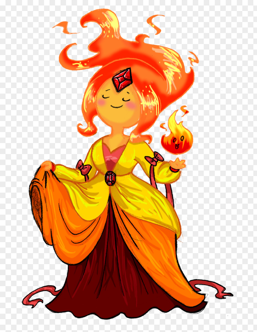 Flame Princess Female Flower Legendary Creature Clip Art PNG