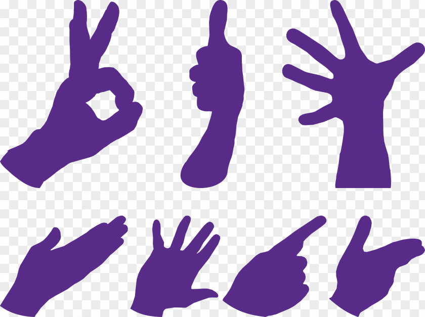 Gestures Vector Silhouette Gesture Hand Clip Art PNG