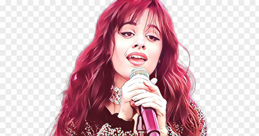 Hair Coloring Red Microphone PNG