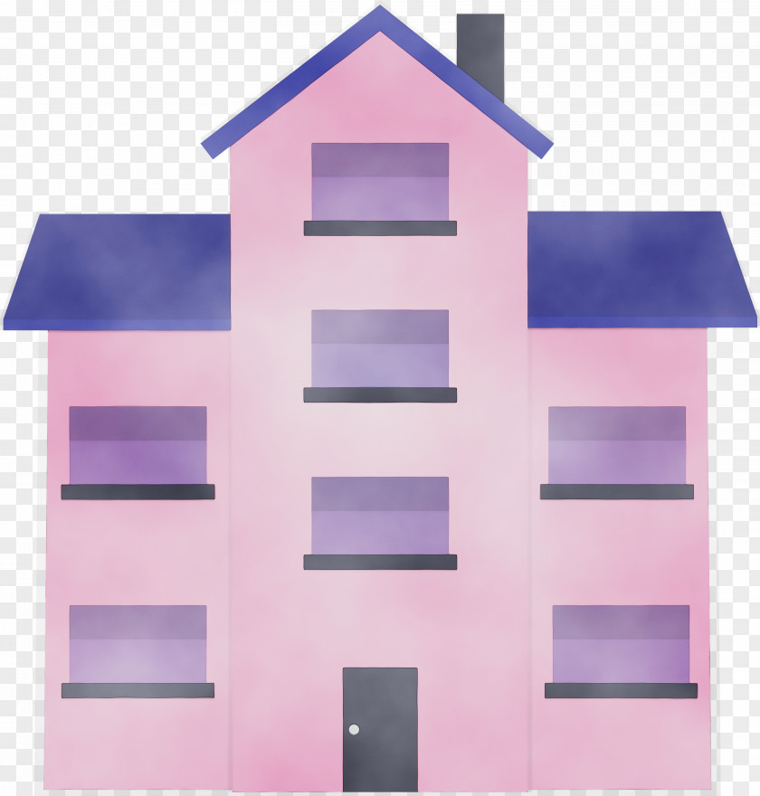 Violet Pink Architecture Facade Material Property PNG