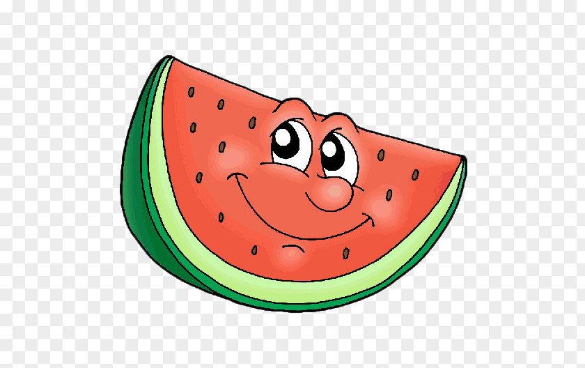 Cartoon Watermelon Expression Junk Food Citrullus Lanatus PNG