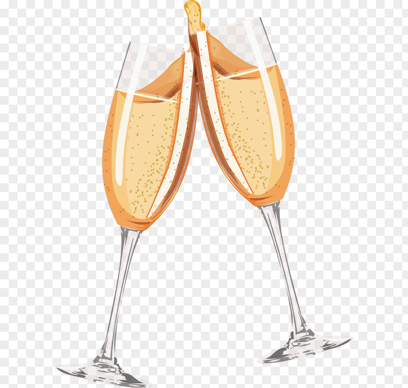 Cheers! Champagne Glass Clip Art PNG
