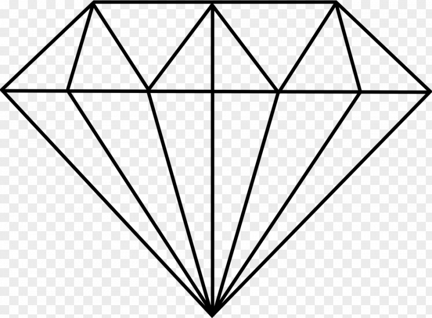 Diamond Geometry Drawing PNG
