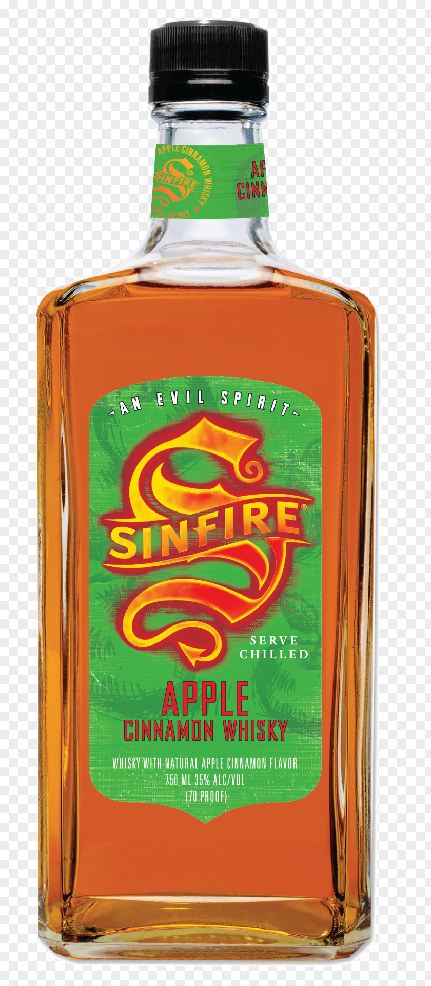 Fireball Drink Recipes Sinfire Cinnamon Whisky Whiskey Canadian Liquor PNG
