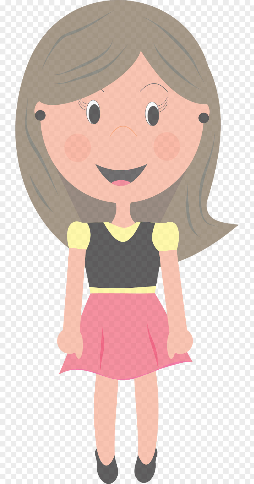 Smile Animation Cartoon Clip Art Pink Cheek Gesture PNG