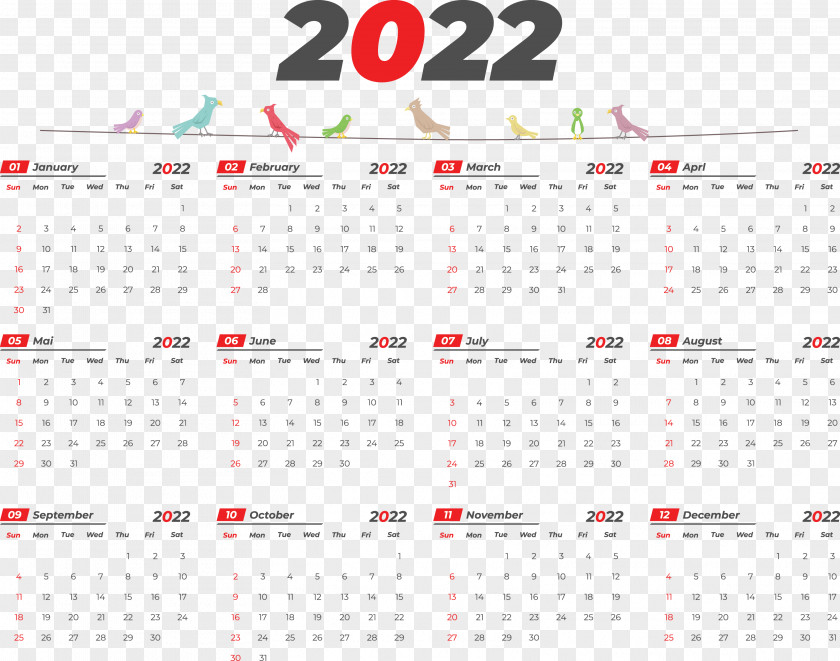 2022 Yeary Calendar 2022 Calendar PNG