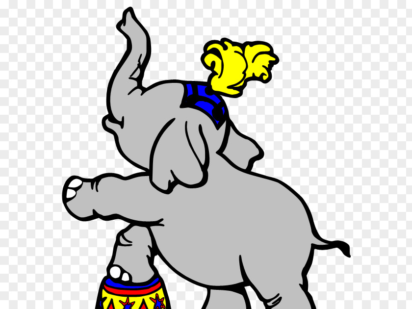 Circus Coloring Book Drawing Elephantidae Cartoon PNG
