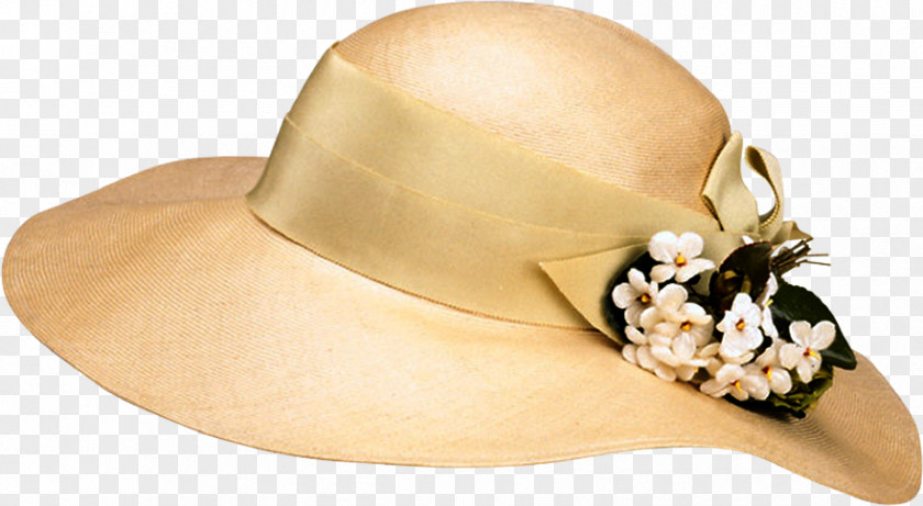 Hat Straw Flower Sombrero Easter Bonnet PNG