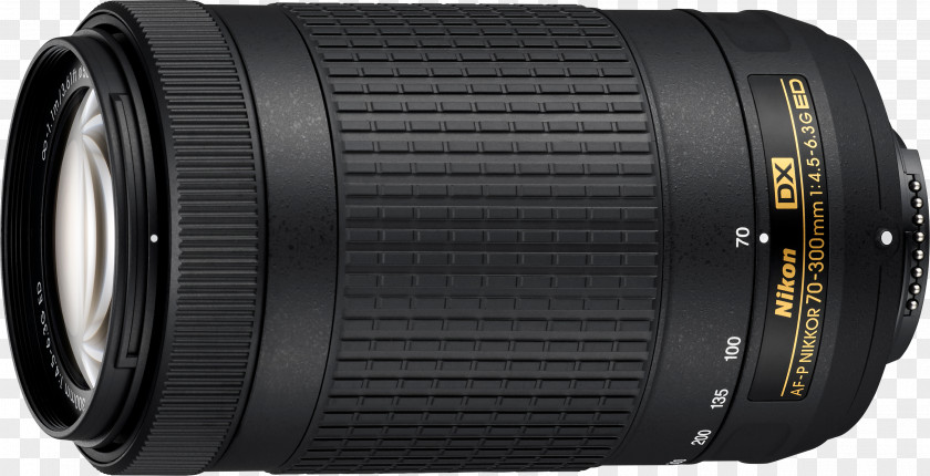 High Power Lens Nikon F 70-300mm DX-Nikkor DX Format Camera PNG