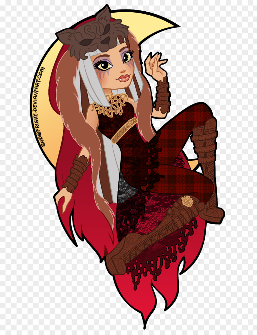 Wolf Big Bad Ever After High Art Image PNG