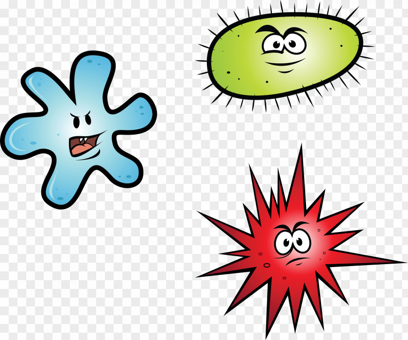 Bad Bacteria Cartoon Germ Theory Of Disease Clip Art PNG
