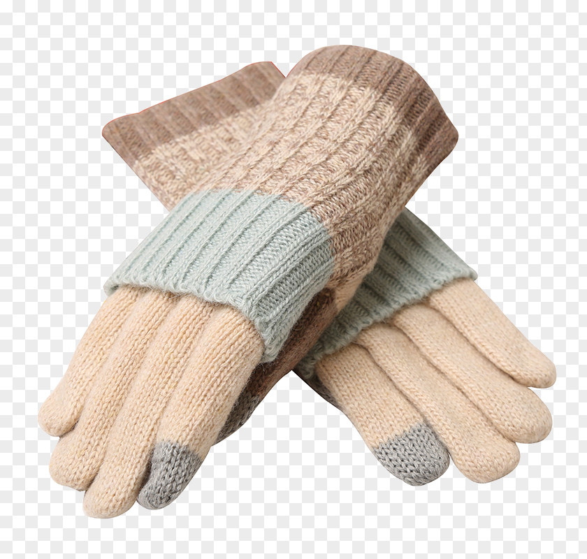 Warm Thick Touch Screen Arm Sleeve Boxing Glove Wool PNG