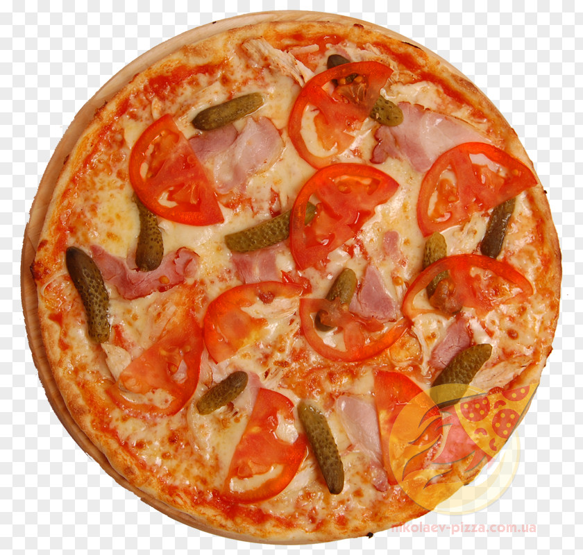 Pizza California-style Sicilian Bacon Food PNG