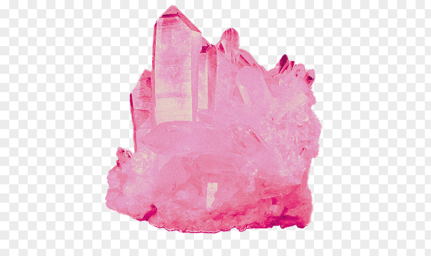Rock Rose Quartz Crystal Healing Mineral PNG