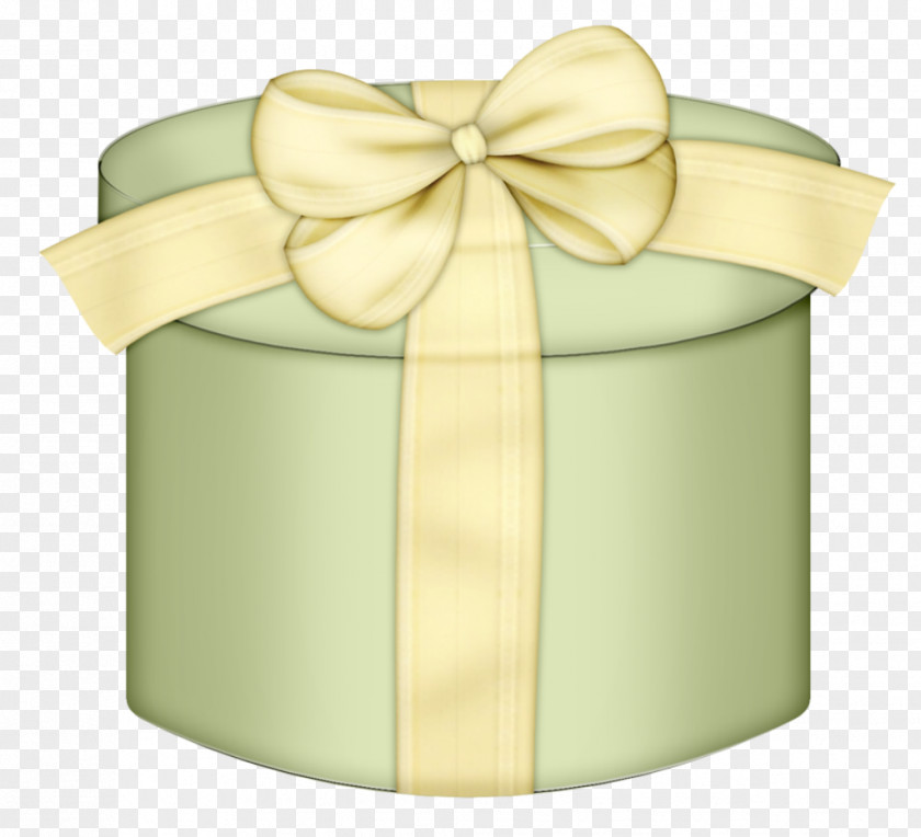 Green Round Gift Box Clipart Paper Birthday Clip Art PNG