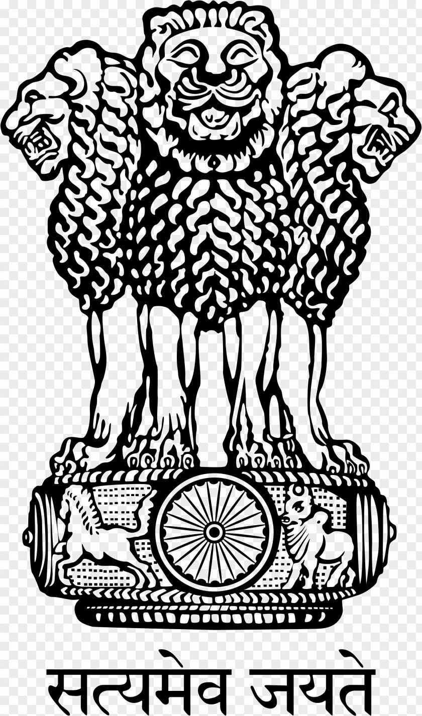 Indian Sarnath Lion Capital Of Ashoka Pillars State Emblem India National Symbols PNG