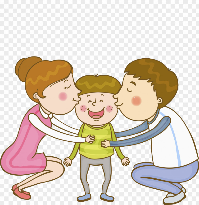 Kissing Scenes Family Parent Kiss PNG