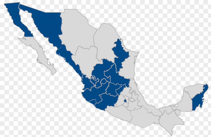 Map Mexico City Guanajuato Vector PNG