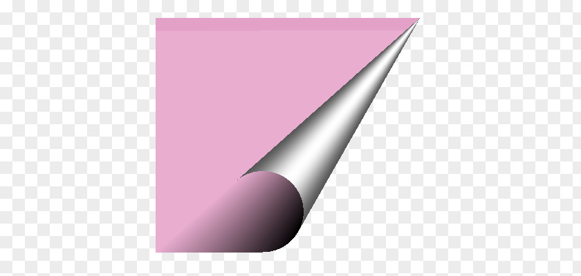Paper Curl Pink M Angle PNG