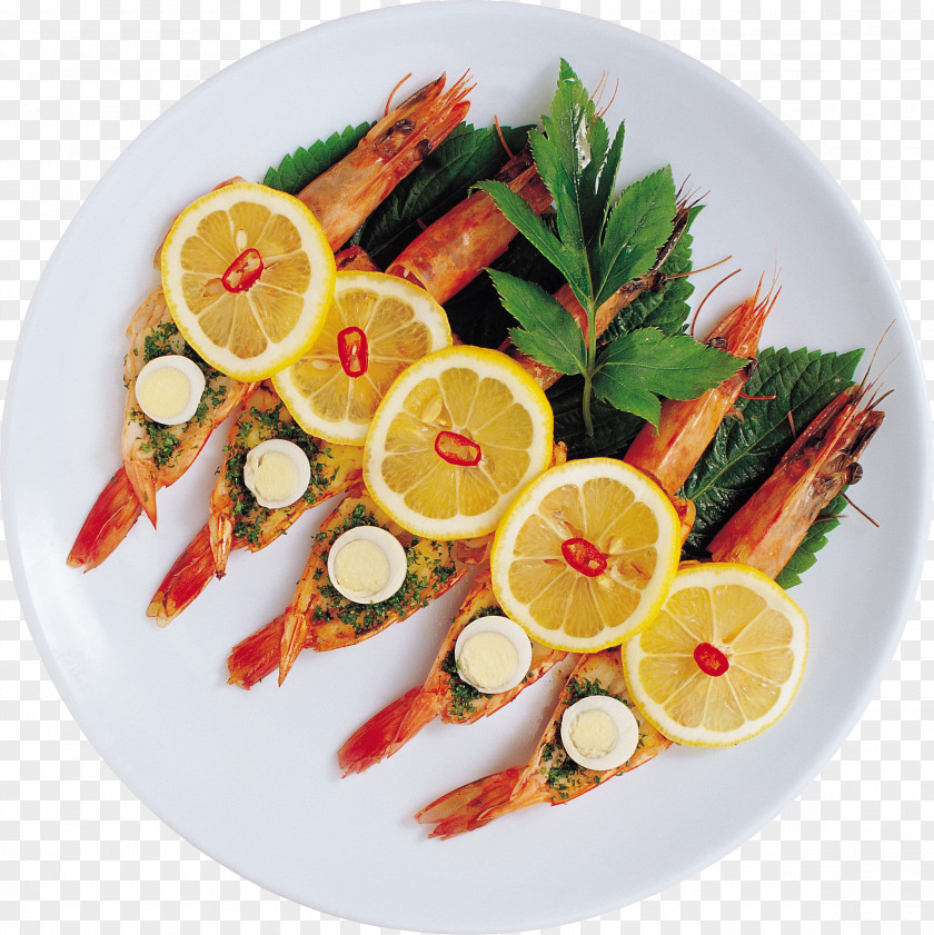 Shrimps Caridea Seafood Dish Asian Cuisine PNG